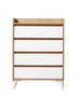 Hanah Home Tuvalle 040 Roble Zafiro y Blanco